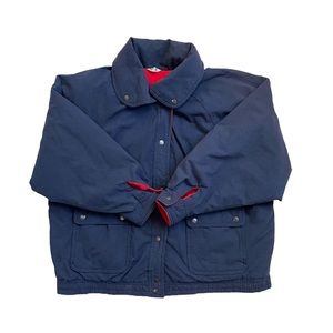 Vintage 80s blue bomber jacket